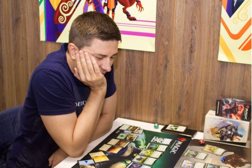Man Playing Magic The Gathering